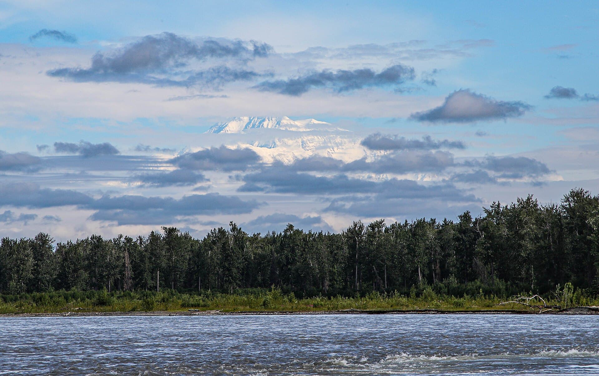 Denali rising beyond Talkeetna, Alaska
